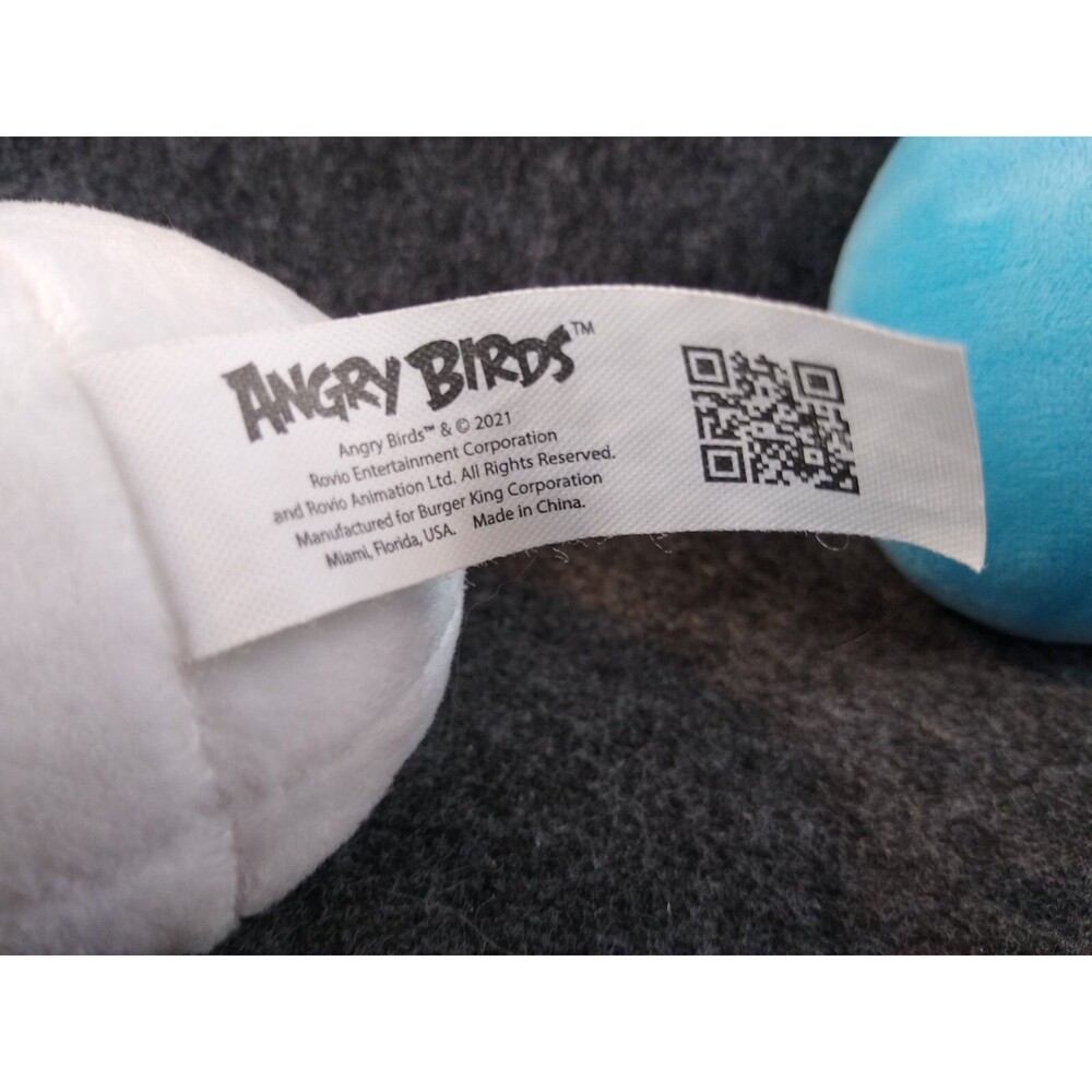 2 Angry Birds Burger King White Matilda Jake Blue Plush Mini Toy Stuffed Animals - Picture 6 of 8